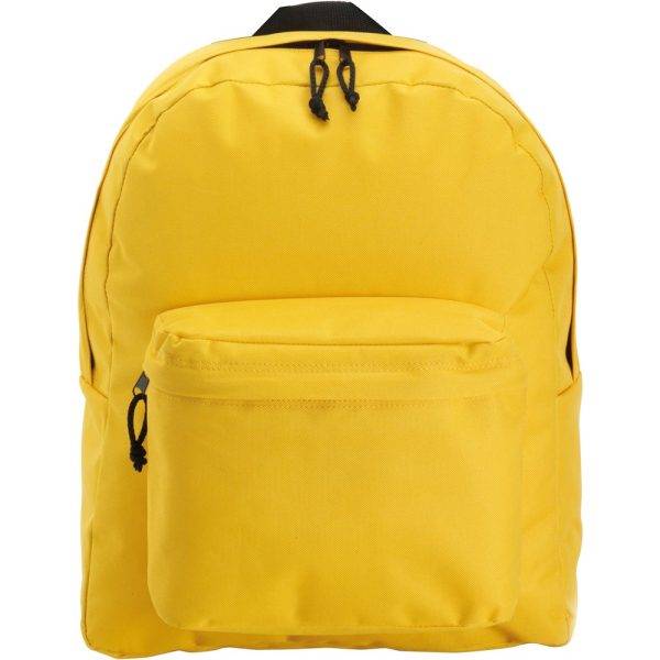 Sac à dos jaune personnalisable avec logo