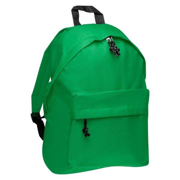 Sac à dos Madeline vert personnalisable avec logo