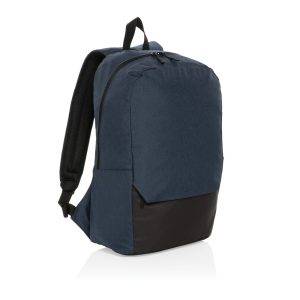 Sac à dos ordinateur 15.6'' en rPET AWARE™ Kazu bleu personnalisable