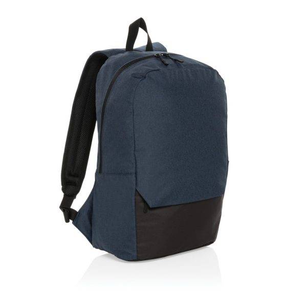 Sac à dos ordinateur 15.6'' en rPET AWARE™ Kazu bleu personnalisable