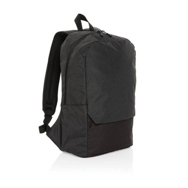 Sac à dos ordinateur 15.6'' en rPET AWARE™ Kazu noir personnalisable