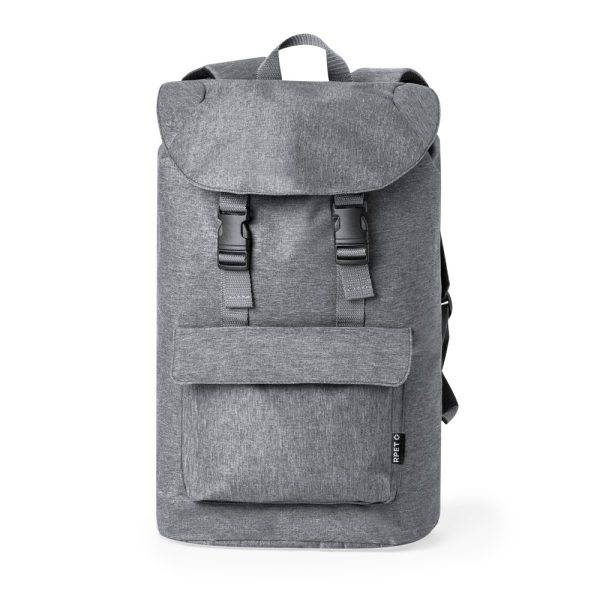 Sac à dos pour ordinateur portable 15" en RPET gris personnalisable