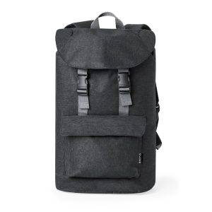 Sac à dos pour ordinateur portable 15" en RPET noir personnalisable