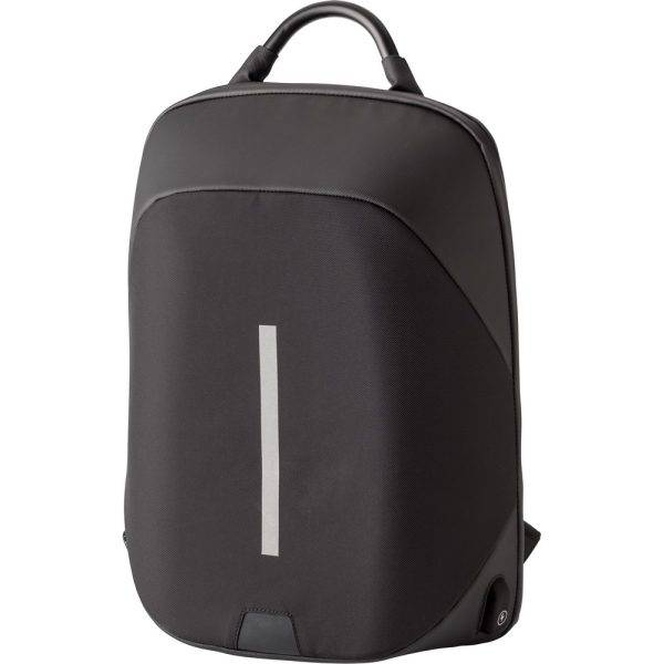 Sac à dos pour ordinateur portable 15 " noir personnalisable avec logo – réf. V0816-03