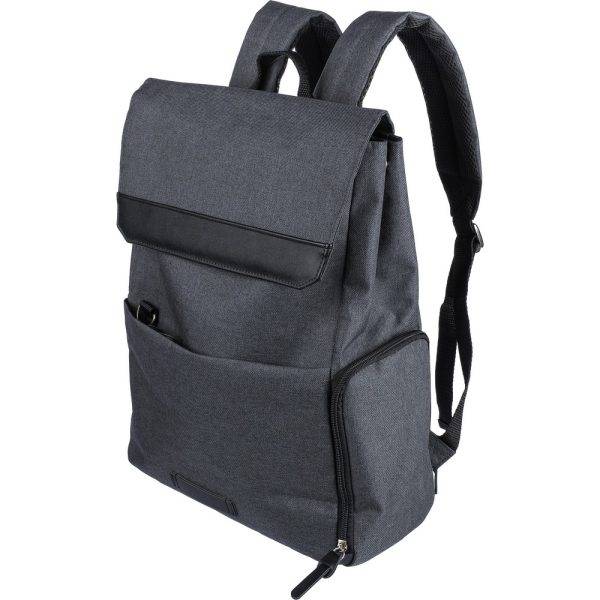 Sac à dos pour ordinateur portable 15" noir personnalisable avec logo – réf. VA446-03