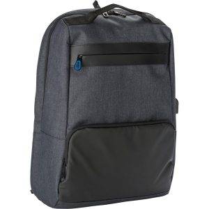 Sac à dos pour ordinateur portable noir personnalisable avec logo – réf. V0583-03
