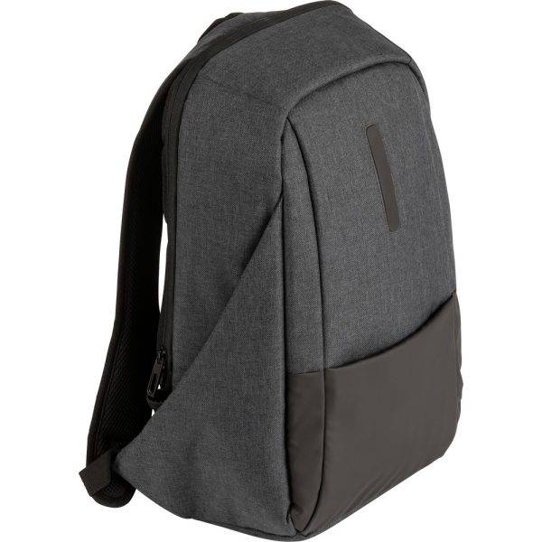 Sac à dos pour ordinateur portable noir personnalisable avec logo