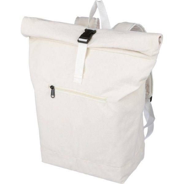 Sac à dos Rolltop beige personnalisable avec logo