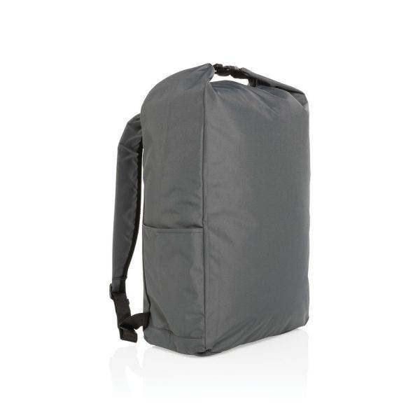 Sac à dos rolltop en rPET Impact AWARE™ gris personnalisable avec logo