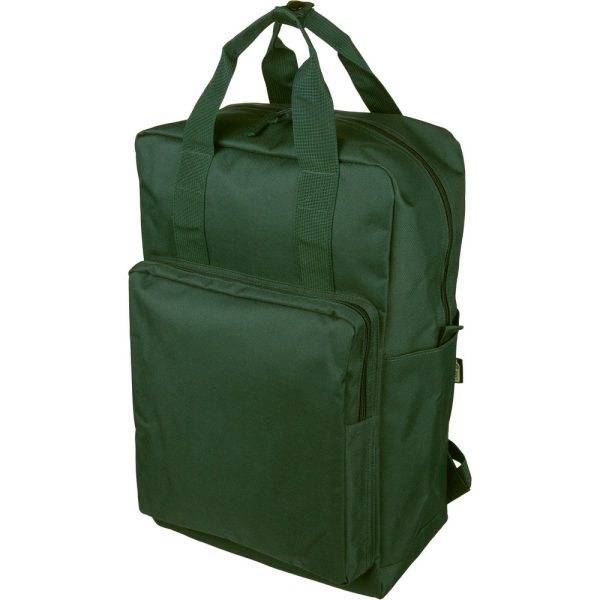 Sac à dos vert personnalisable avec logo