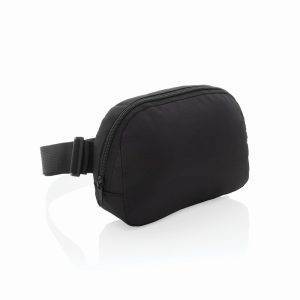 Sac banane / bandoulière en rPET AWARE Aero noir personnalisable