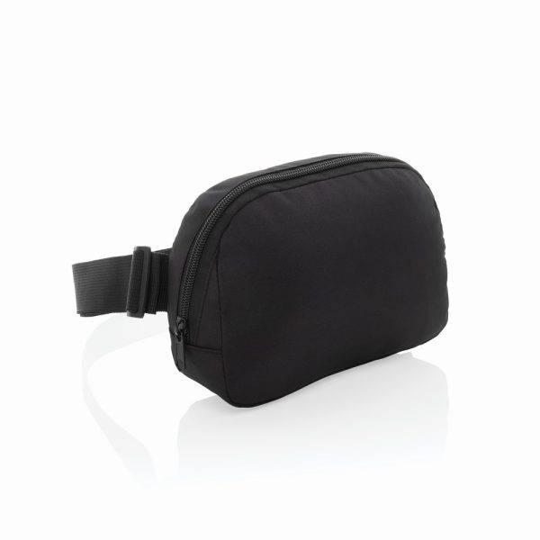 Sac banane / bandoulière en rPET AWARE Aero noir personnalisable