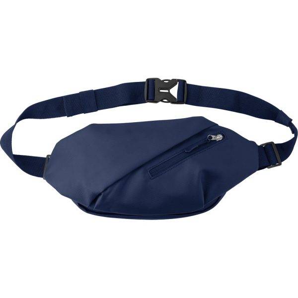 Sac banane bleu personnalisable avec logo