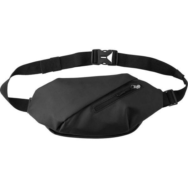 Sac banane noir personnalisable avec logo