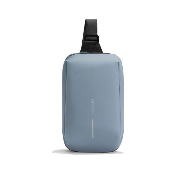 Sac bandoulière extensible et étanche Urban bleu personnalisable
