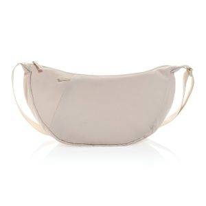 Sac bandoulière XL en rPET AWARE Crescent beżowy personnalisable