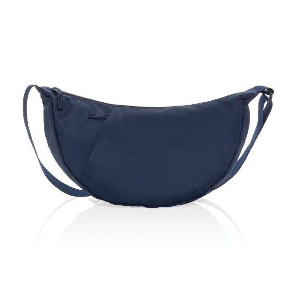 Sac bandoulière XL en rPET AWARE Crescent granatowy personnalisable
