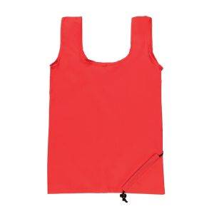 Sac de courses pliable rPET CONSCIENT™ d’impact rouge personnalisable