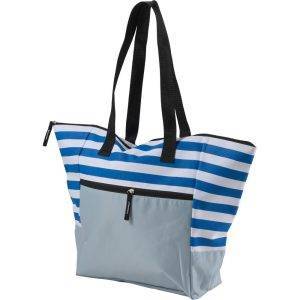 Sac de plage bleu marine personnalisable avec logo – réf. V0430-04