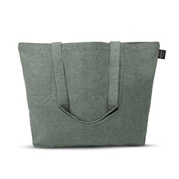 Sac de shopping Fairtrade B'RIGHT Miravo vert personnalisable