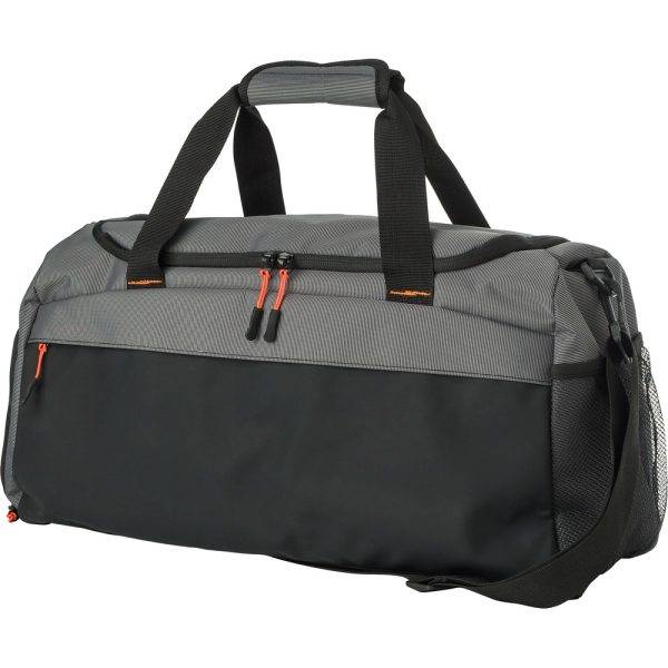 Sac de sport, de voyage gris personnalisable avec logo