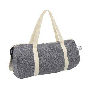 Sac de sport en coton recyclé et polyester recyclé, personnalisable – réf. V7288-19