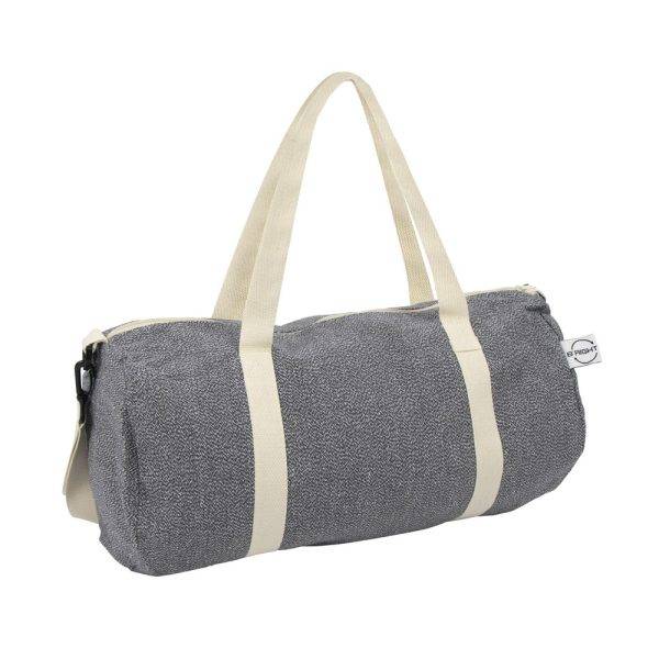 Sac de sport en coton recyclé et polyester recyclé, personnalisable – réf. V7288-19