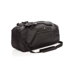 Sac de sport et sac à dos Swiss Peak anti RFID noir personnalisable