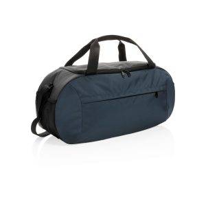 Sac de sport moderne en rPET Impact AWARE™ bleu personnalisable