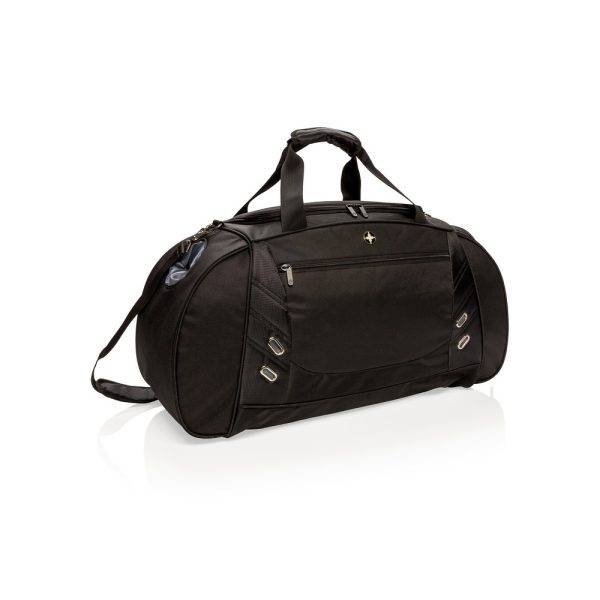 Sac de sport/weekend noir personnalisable avec logo