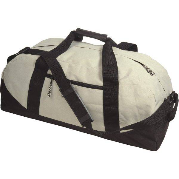 Sac de voyage beige personnalisable avec logo