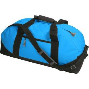 Sac de voyage bleu clair personnalisable avec logo