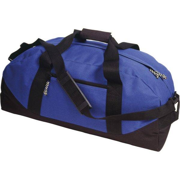 Sac de voyage bleu personnalisable avec logo – réf. V4468-11