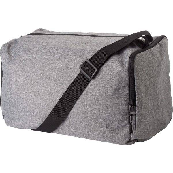 Sac de voyage gris personnalisable avec logo