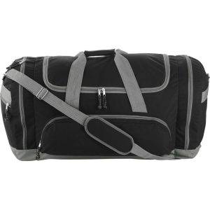 Sac de voyage noir personnalisable avec logo – réf. V4624-03
