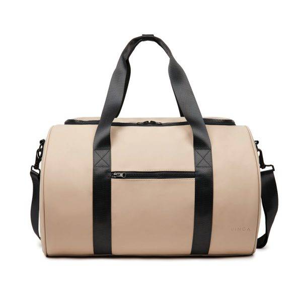 Sac de voyage sportif VINGA Baltimore gris personnalisable avec logo