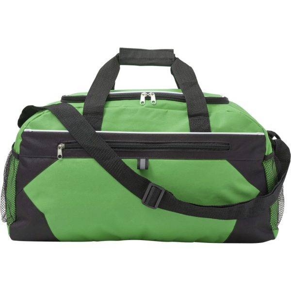 Sac de voyage vert personnalisable avec logo
