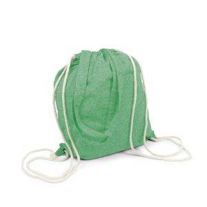 Sac en coton recyclé 2 en 1, sac à cordon et sac personnalisable – réf. V2149-06