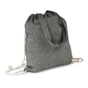 Sac en coton recyclé 2 en 1, sac à cordon et sac personnalisable – réf. V6792-03