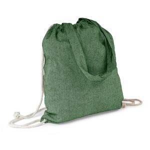 Sac en coton recyclé 2 en 1, sac à cordon et sac personnalisable – réf. V6792-06