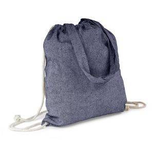 Sac en coton recyclé 2 en 1, sac à cordon et sac personnalisable – réf. V6792-11