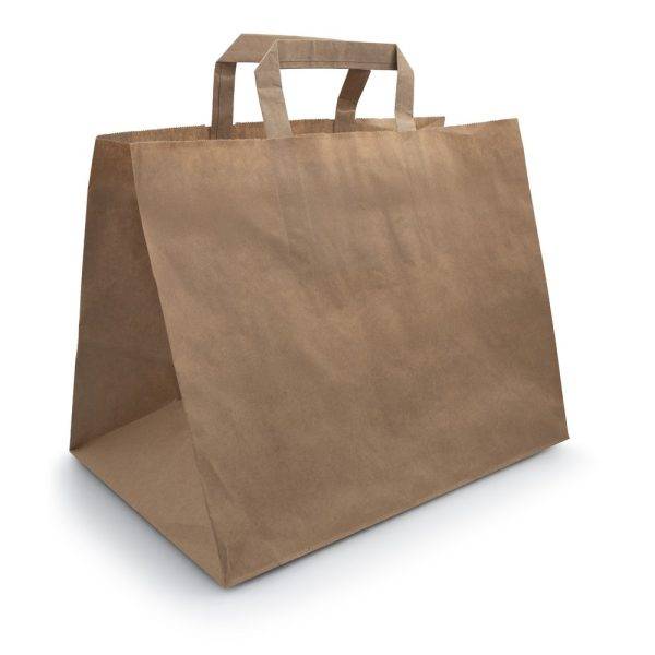 Sac en papier recyclé Landelina neutre personnalisable avec logo