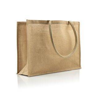 Sac en toile de jute | Lucas neutre personnalisable avec logo