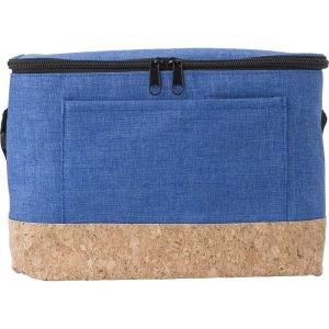 Sac isotherme finition liège bleu personnalisable avec logo