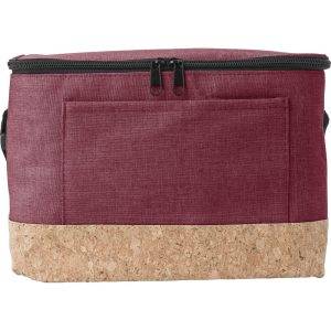 Sac isotherme finition liège rouge personnalisable avec logo
