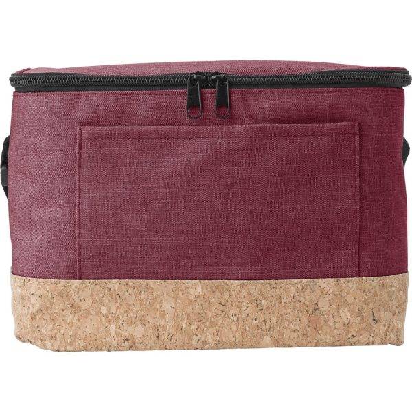 Sac isotherme finition liège rouge personnalisable avec logo