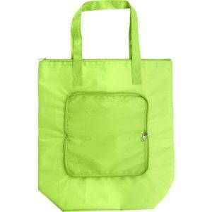 Sac isotherme pliable, shopping bag citron vert personnalisable