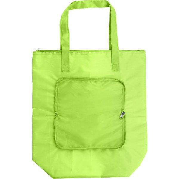 Sac isotherme pliable, shopping bag citron vert personnalisable