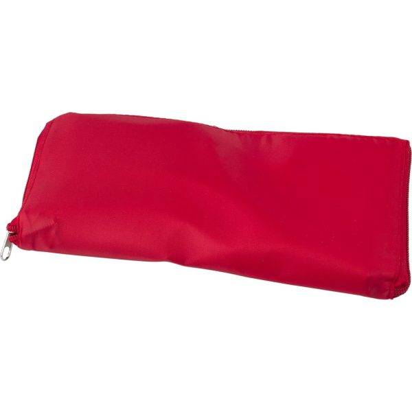 Sac isotherme pliable, shopping bag rouge personnalisable avec logo