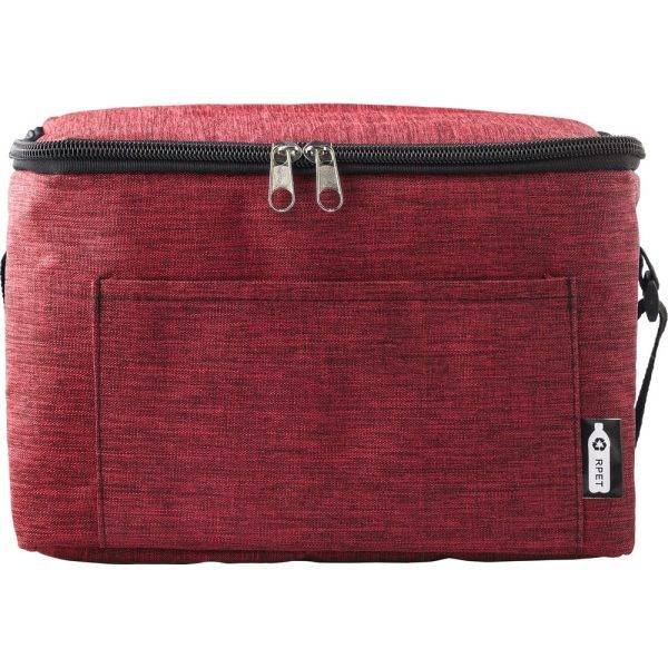 Sac isotherme RPET rouge personnalisable avec logo
